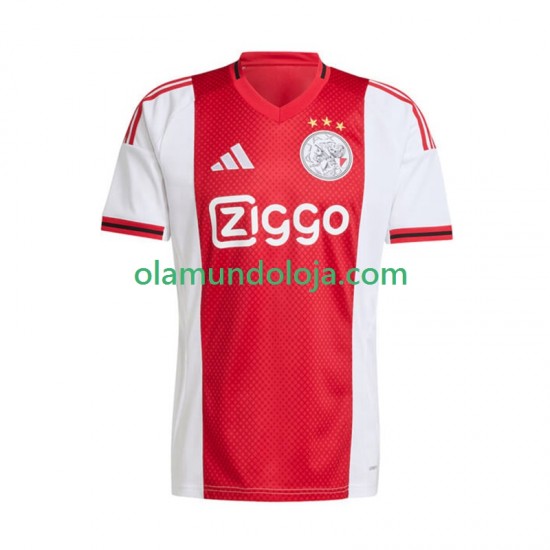 Camisola AFC Ajax Homem Equipamento Primeiro 2025-2026 Manga Curta